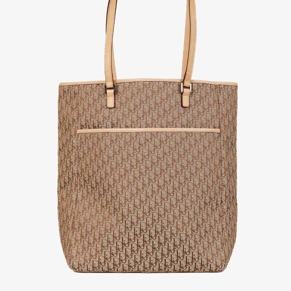 Christian Dior Diorissimo Tote Brown Beige Monogram Bag